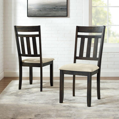Crosley Furniture - Hayden 2 Piece Dining Chair Set Slate - 2 Slat Back Chairs - CF8020-SL veiw 8