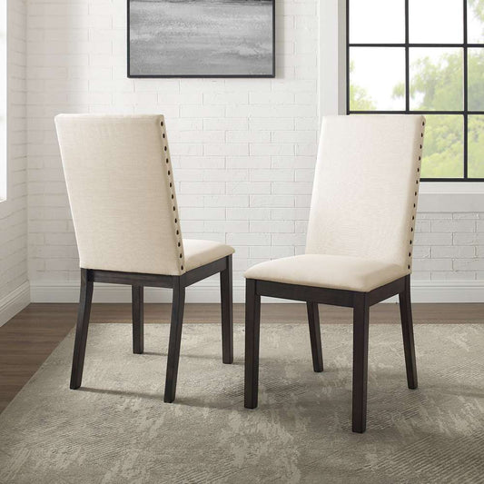 Crosley Furniture - Hayden 2Pc Upholstered Chair Set Slate - 2 Upholstered Chairs - CF501519-SL veiw 1