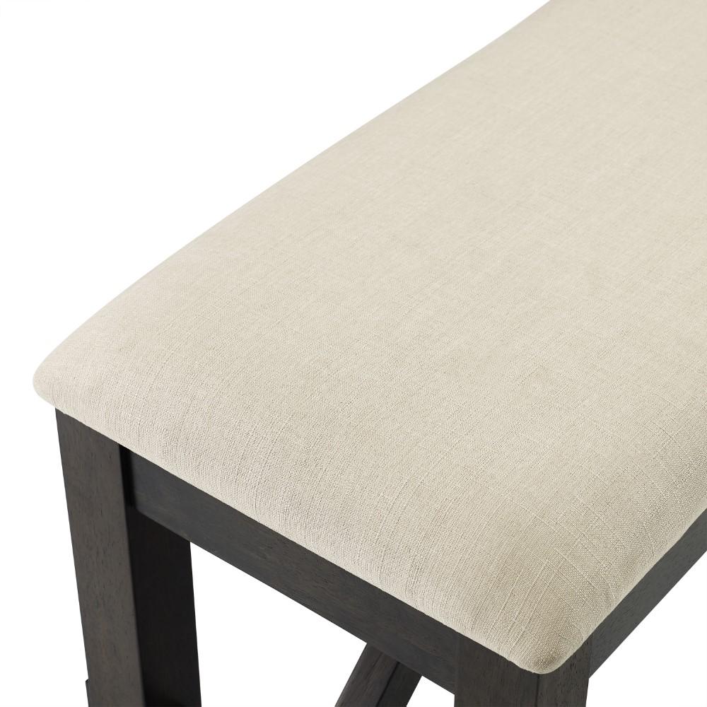 Crosley Furniture - Hayden 3 Piece Dining Set Slate - Table & 2 Benches - KF13024SL veiw 5