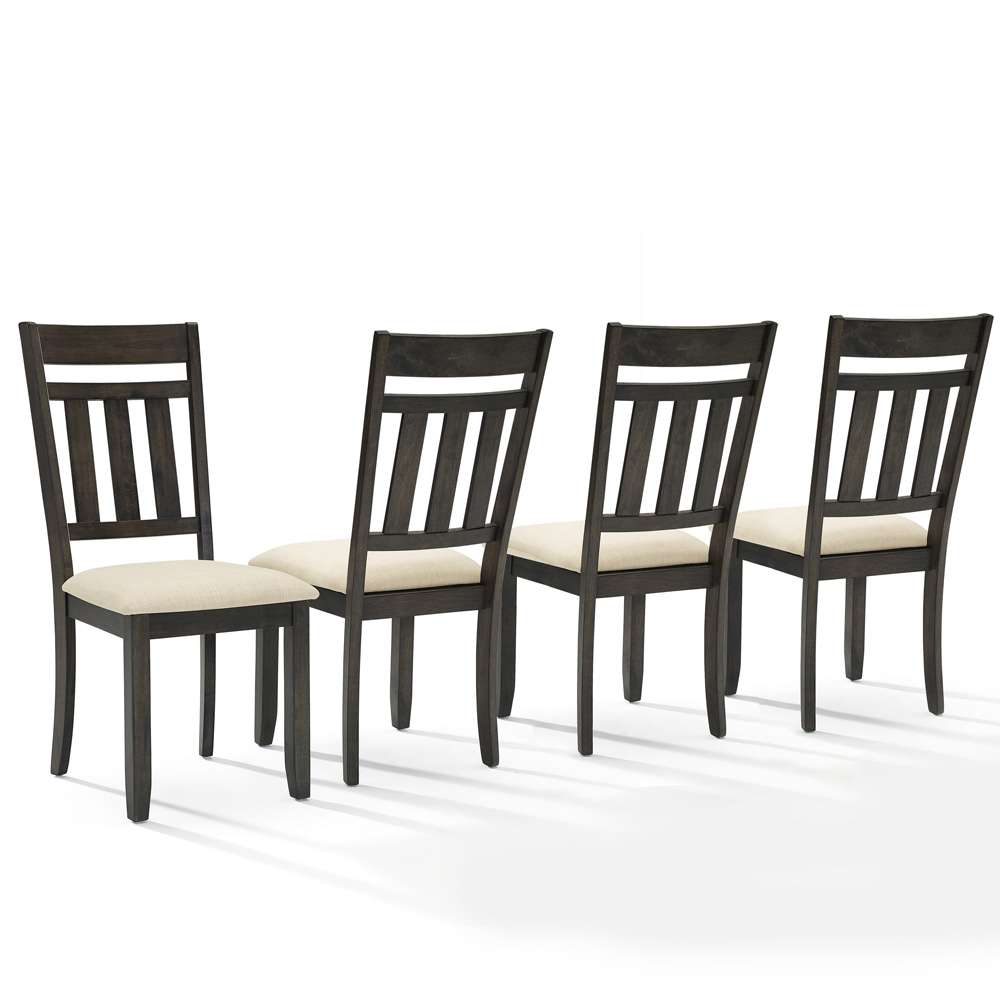 Crosley Furniture - Hayden 4-Piece Slat Back Dining Chair Set Slate/Creme - 4 Chairs - KF13079SL veiw 1