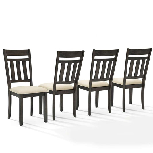 Crosley Furniture - Hayden 4-Piece Slat Back Dining Chair Set Slate/Creme - 4 Chairs - KF13079SL veiw 1