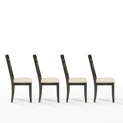 Crosley Furniture - Hayden 4-Piece Slat Back Dining Chair Set Slate/Creme - 4 Chairs - KF13079SL veiw 5