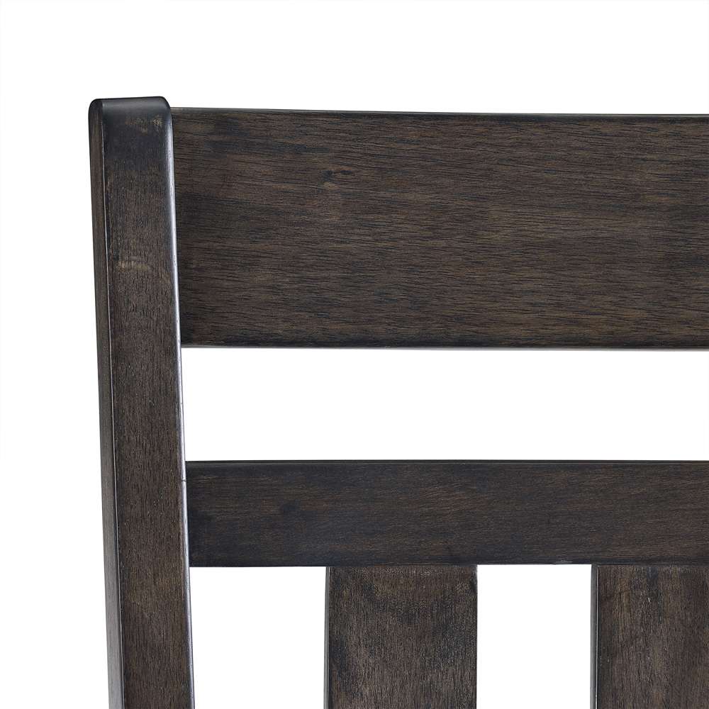 Crosley Furniture - Hayden 4-Piece Slat Back Dining Chair Set Slate/Creme - 4 Chairs - KF13079SL veiw 6