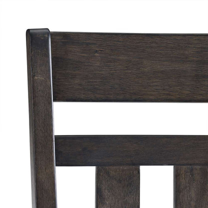 Crosley Furniture - Hayden 4-Piece Slat Back Dining Chair Set Slate/Creme - 4 Chairs - KF13079SL veiw 6