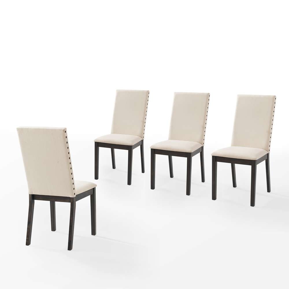 Crosley Furniture - Hayden 4-Piece Upholstered Dining Chair Set Slate/Creme - 4 Chairs - KF13078SL veiw 1