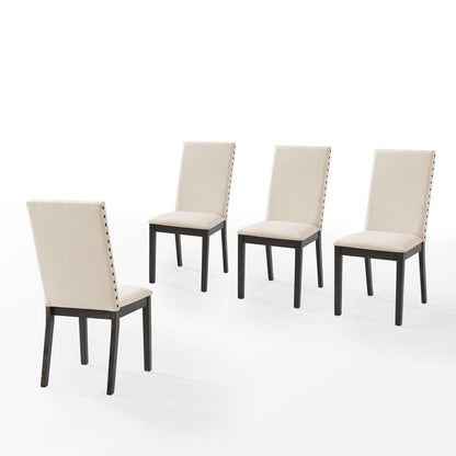 Crosley Furniture - Hayden 4-Piece Upholstered Dining Chair Set Slate/Creme - 4 Chairs - KF13078SL veiw 1