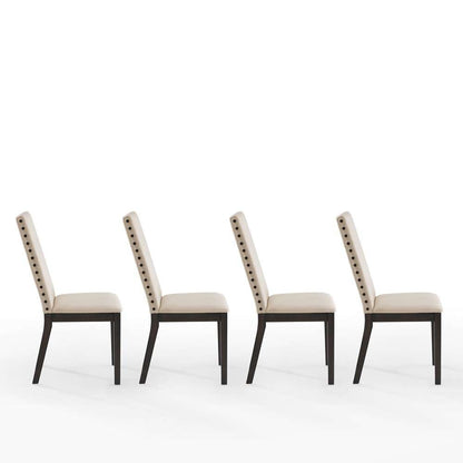 Crosley Furniture - Hayden 4-Piece Upholstered Dining Chair Set Slate/Creme - 4 Chairs - KF13078SL veiw 5