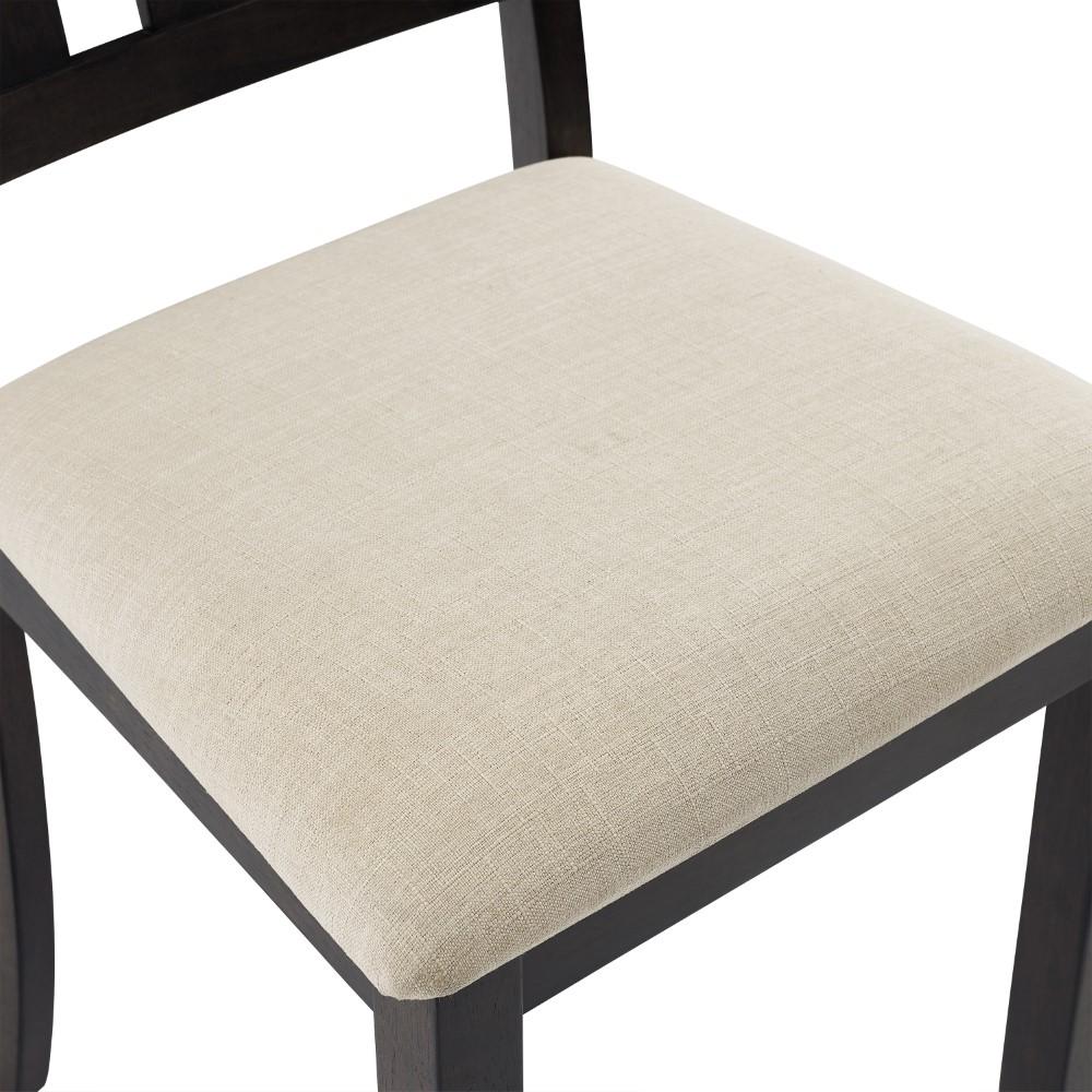 Crosley Furniture - Hayden 5 Piece Round Dining Set Slate - Table & 4 Slat Back Chairs - KF13027SL veiw 5