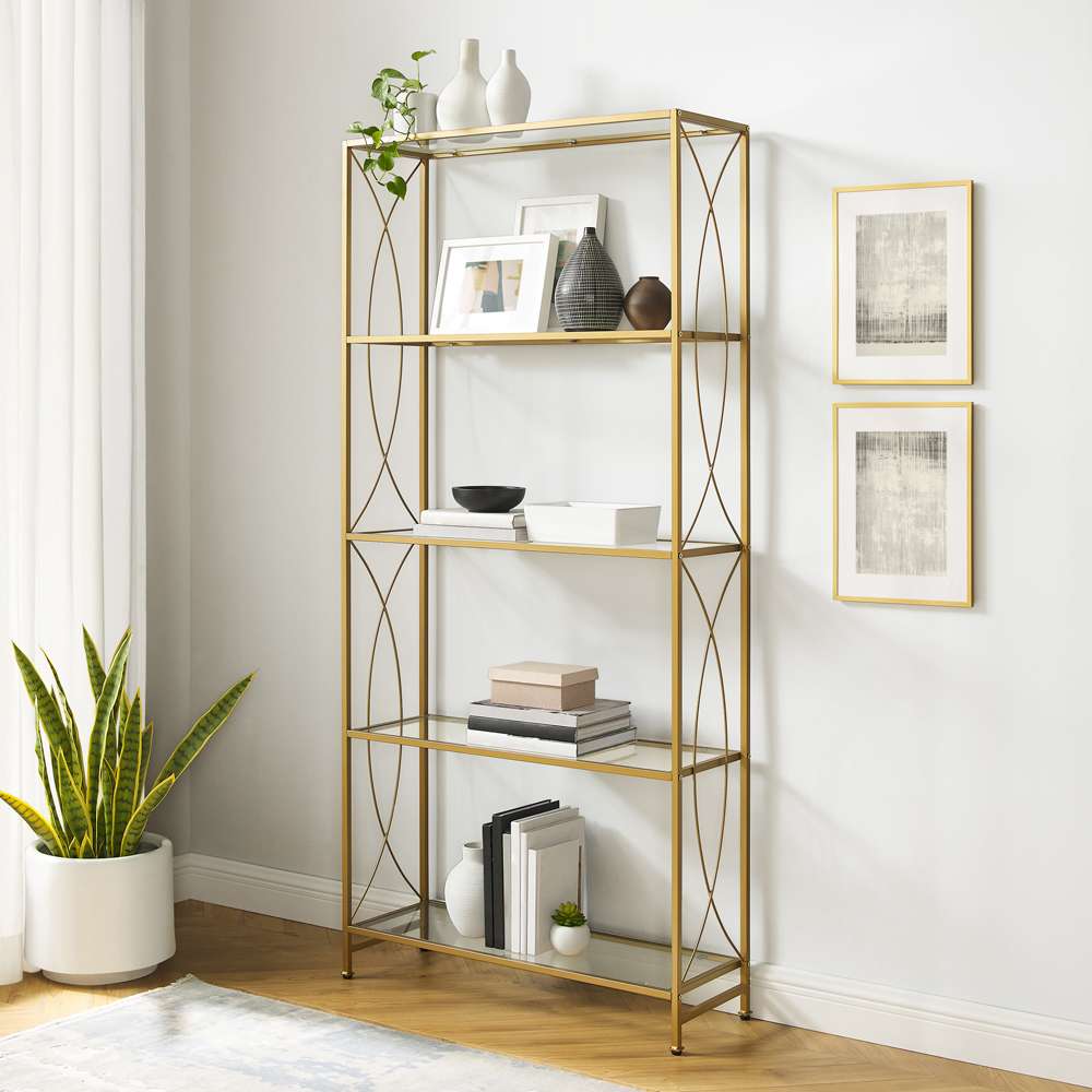 Crosley Furniture - Helena Etagere Gold - CF1410-GL veiw 1