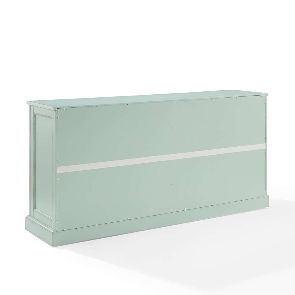 Crosley Furniture - Holbrook Glass Door Sideboard Distressed Seafoam Blue - CF4221-BL veiw 8