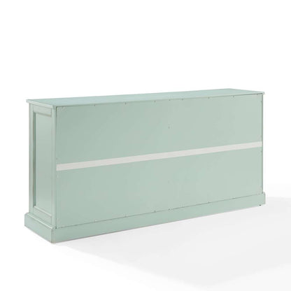 Crosley Furniture - Holbrook Glass Door Sideboard Distressed Seafoam Blue - CF4221-BL veiw 8