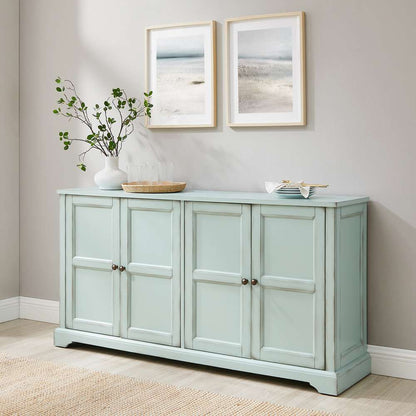 Crosley Furniture - Holbrook Sideboard Distressed Seafoam Blue - CF4222-BL veiw 2