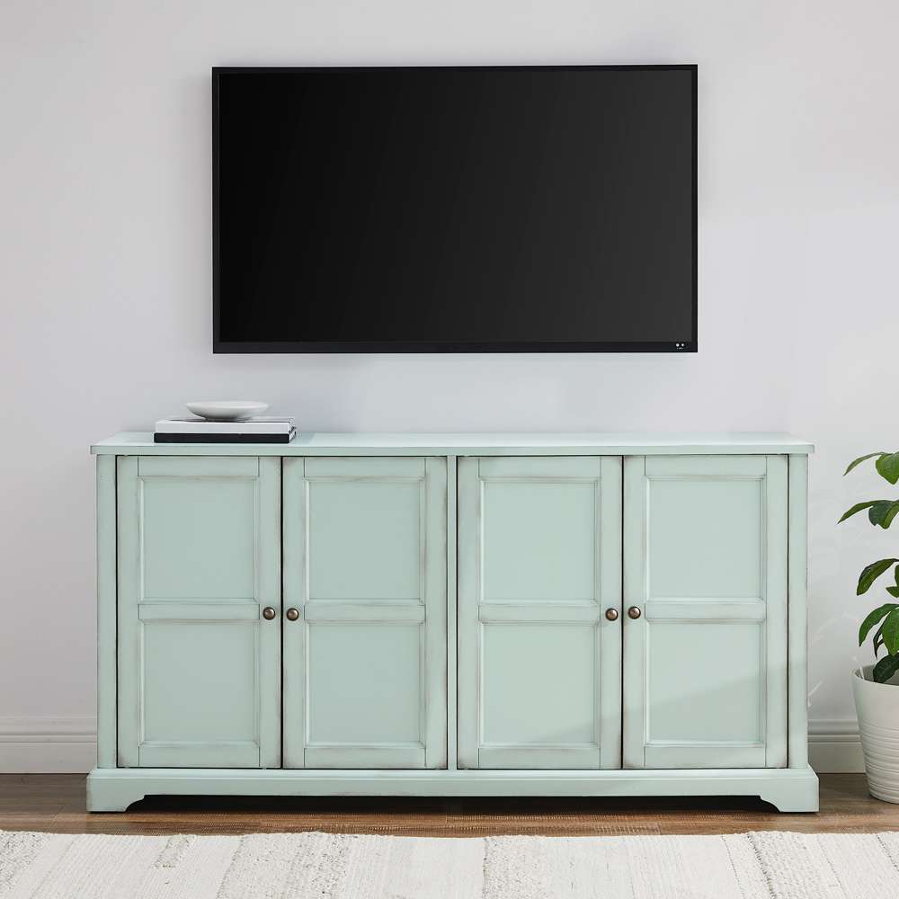 Crosley Furniture - Holbrook Sideboard Distressed Seafoam Blue - CF4222-BL veiw 3