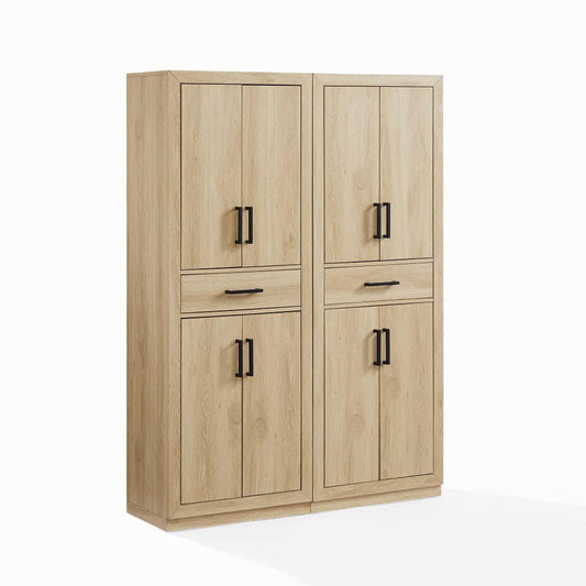 Crosley Furniture - Isla 2-Piece Kitchen Storage Pantry Set - 2 Pantries - KF33072AH view 1