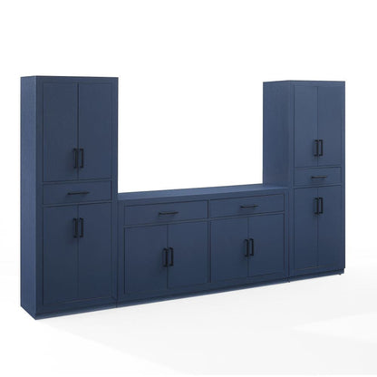 Crosley Furniture - Isla 3-Piece Sideboard And Pantry Set - Sideboard & 2 Pantries - KF33071NV view 1