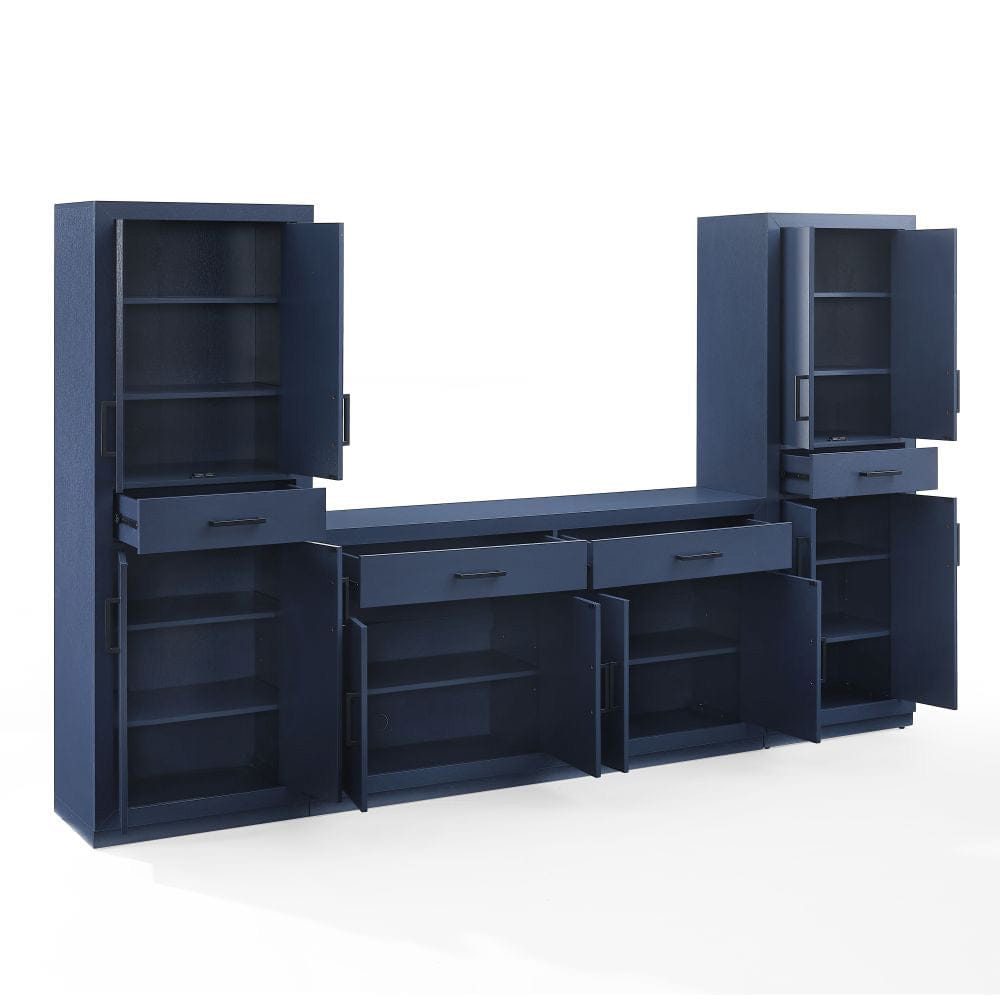 Crosley Furniture - Isla 3-Piece Sideboard And Pantry Set - Sideboard & 2 Pantries - KF33071NV view 3