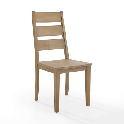 Crosley Furniture - Joanna 2Pc Ladder Back Chair Set Rustic Brown - 2 Ladder Back Chairs - CF501217-RB veiw 5