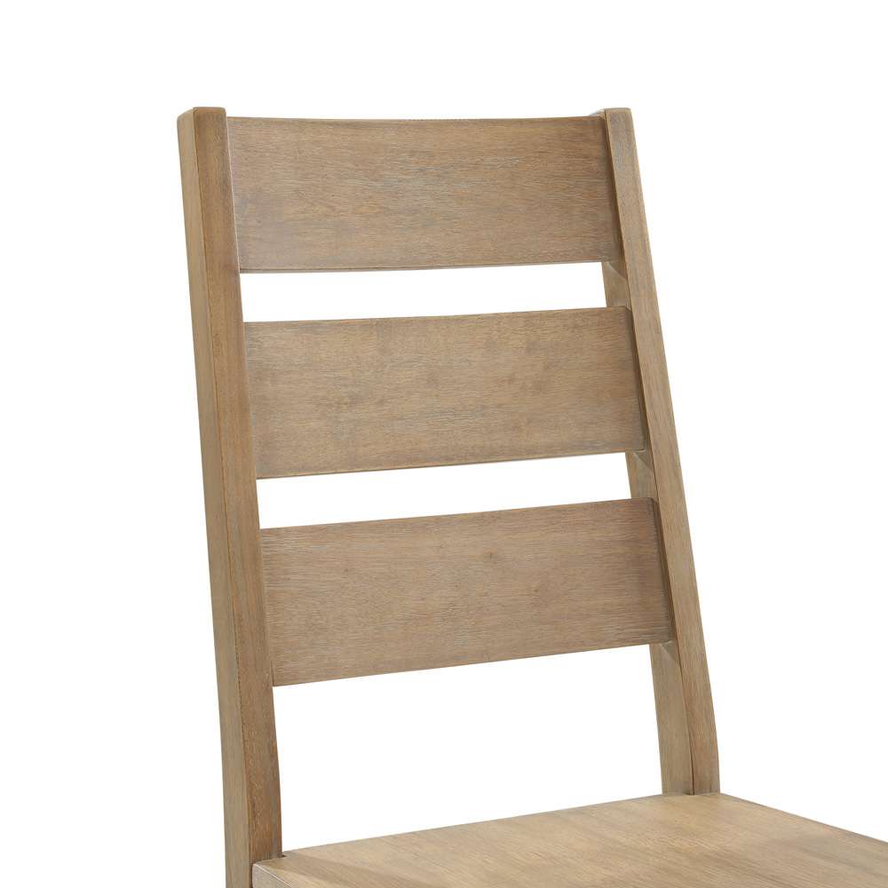 Crosley Furniture - Joanna 4-Piece Ladder Back Dining Chair Set Rustic Brown - 4 Chairs - KF20024RB veiw 6