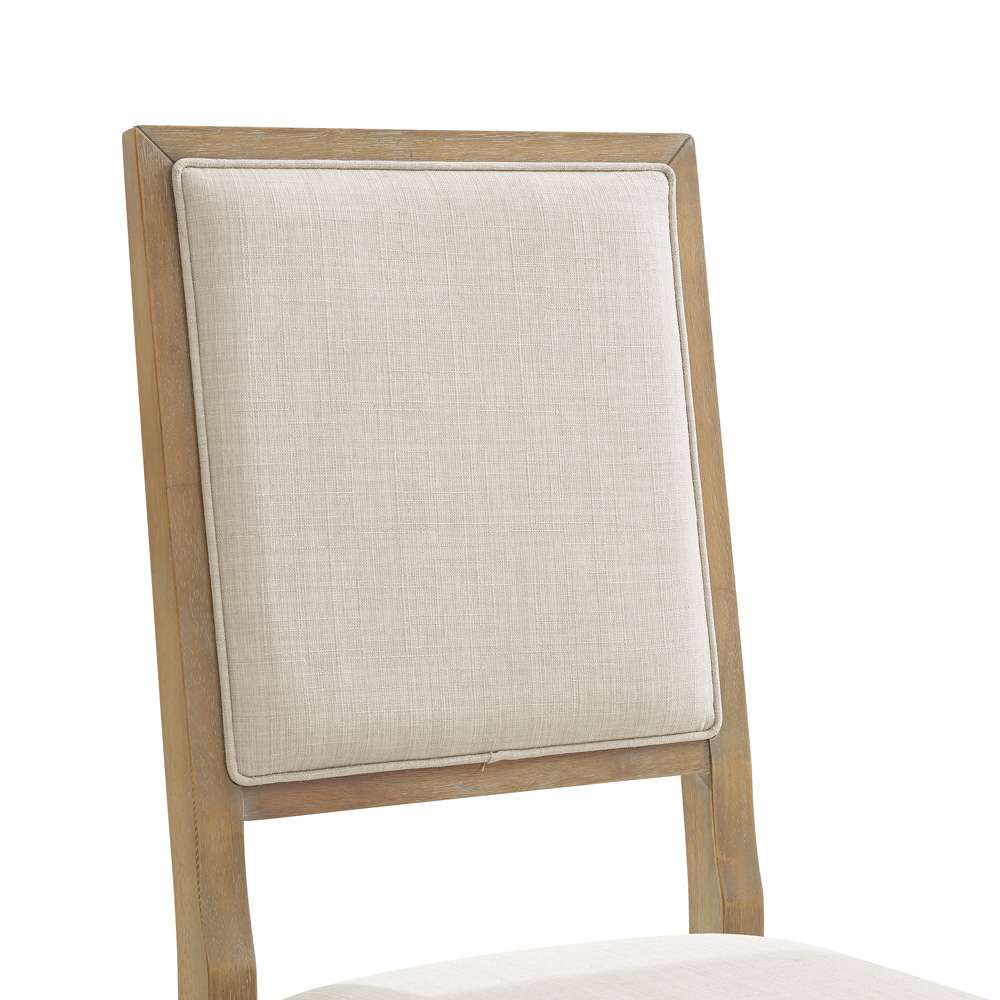 Crosley Furniture - Joanna 4-Piece Upholstered Back Dining Chair Set Rustic Brown/Cream - 4 Chairs - KF20025RB veiw 7