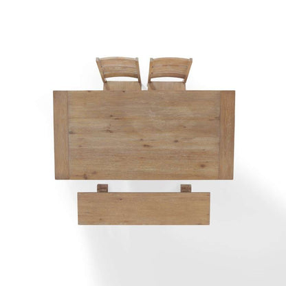 Crosley Furniture - Joanna 4Pc Dining Set Rustic Brown - Table, Bench, and 2 Ladder Back Chairs - KF20017RB veiw 8