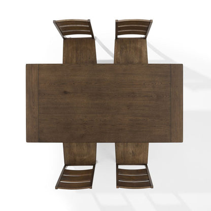 Crosley Furniture - Joanna 5-Piece Dining Table Set For 4 - Table & 4 Ladder-Back Chairs - KF13064DO-DO view 4