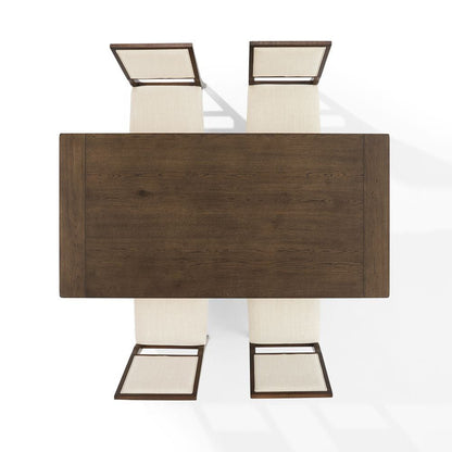 Crosley Furniture - Joanna 5-Piece Dining Table Set For 4 - Table & 4 Upholstered Back Chairs - KF13065DO-DO view 4