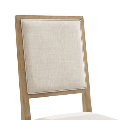 Crosley Furniture - Joanna 5Pc Round Dining Set Rustic Brown /Creme - Round Table & 4 Upholstered Back Chairs - KF13063RB-RB veiw 5