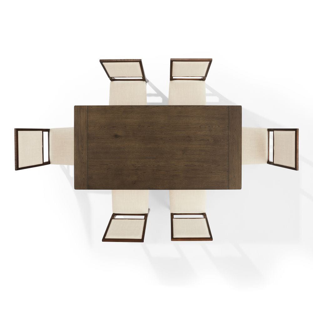 Crosley Furniture - Joanna 7-Piece Dining Table Set For 6 - Table & 6 Upholstered Back Chairs - KF13067DO-DO view 4