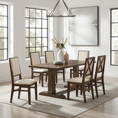 Crosley Furniture - Joanna 7-Piece Dining Table Set For 6 - Table & 6 Upholstered Back Chairs - KF13067DO-DO view 6