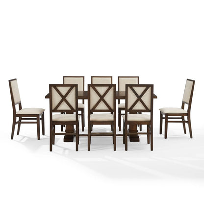Crosley Furniture - Joanna 9-Piece Dining Table Set For 8 - Table & 8 Upholstered Back Chairs - KF13069DO-DO view 2
