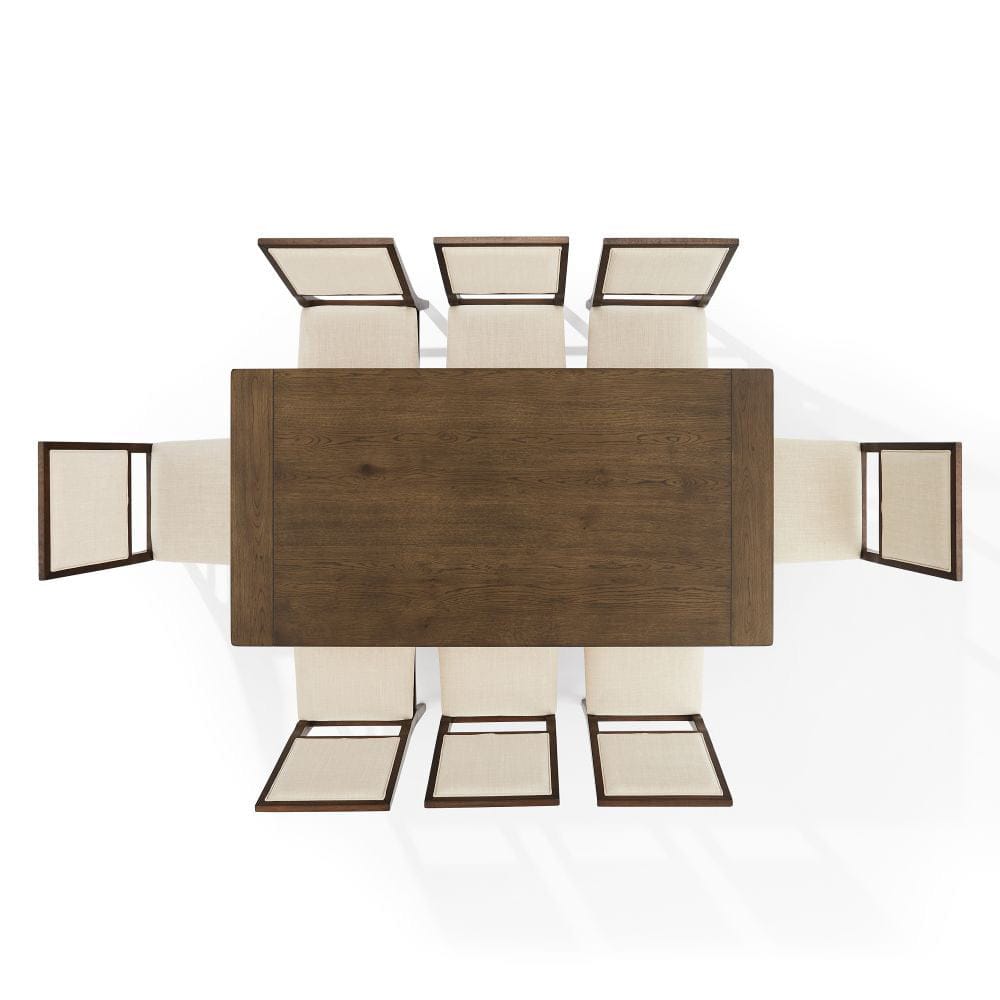 Crosley Furniture - Joanna 9-Piece Dining Table Set For 8 - Table & 8 Upholstered Back Chairs - KF13069DO-DO view 4