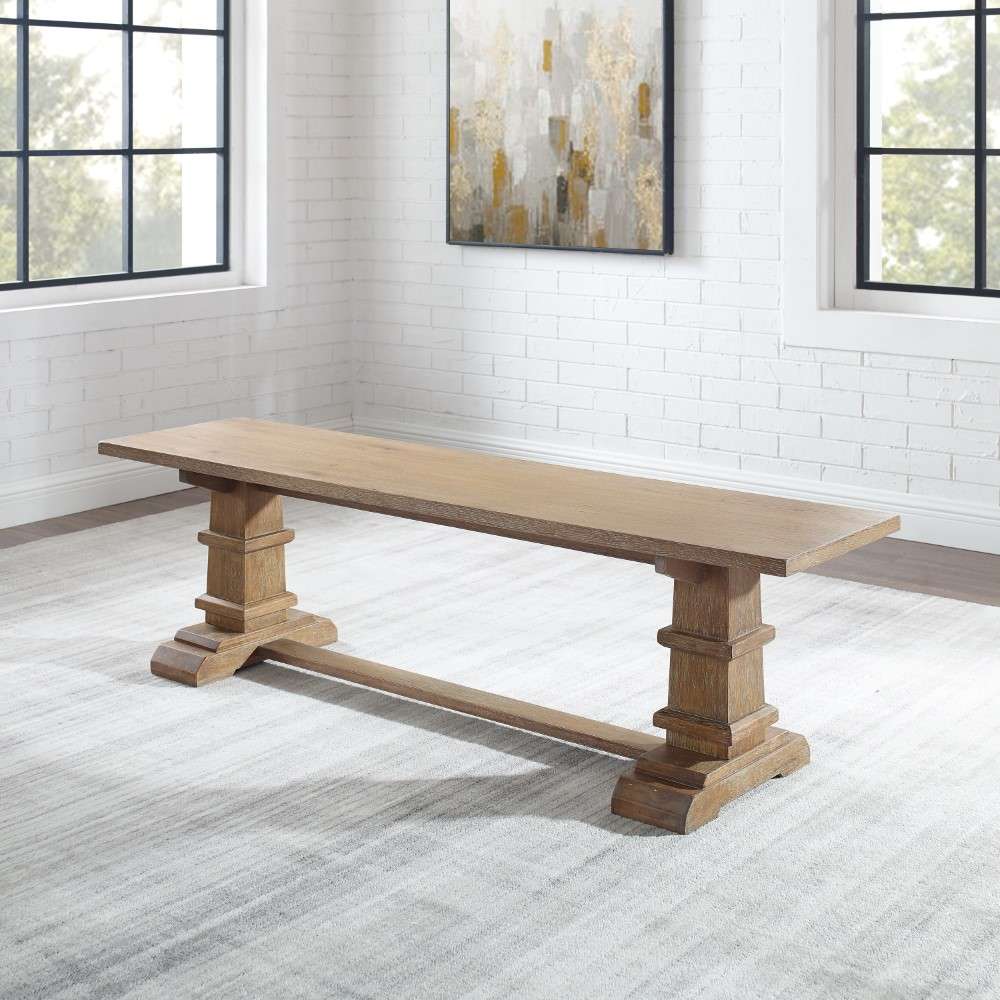 Crosley Furniture - Joanna Dining Bench Rustic Brown - CF5023-RB veiw 1