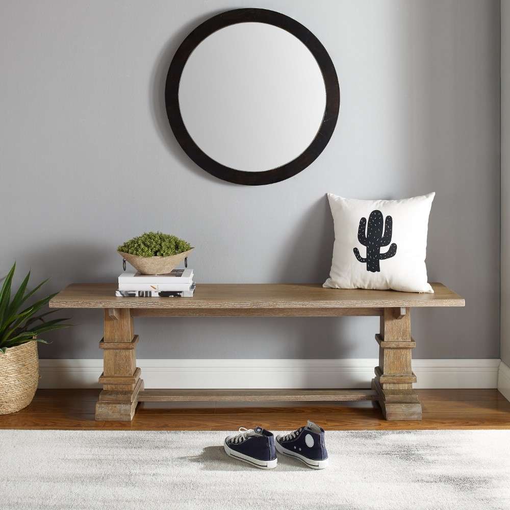 Crosley Furniture - Joanna Dining Bench Rustic Brown - CF5023-RB veiw 6