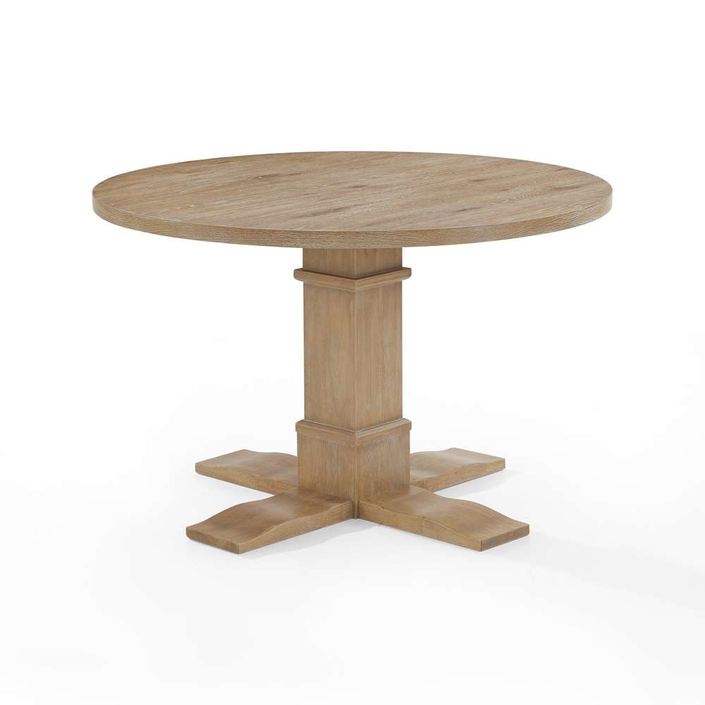 Crosley Furniture - Joanna Round Dining Table Rustic Brown - KF13060RB veiw 2