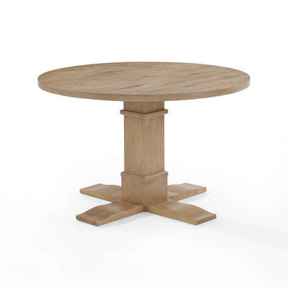 Crosley Furniture - Joanna Round Dining Table Rustic Brown - KF13060RB veiw 2