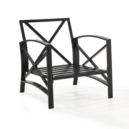 Crosley Furniture - Kaplan Arm Chair in Oiled Bronze With Oatmeal Cushion - KO60007BZ-OL veiw 7