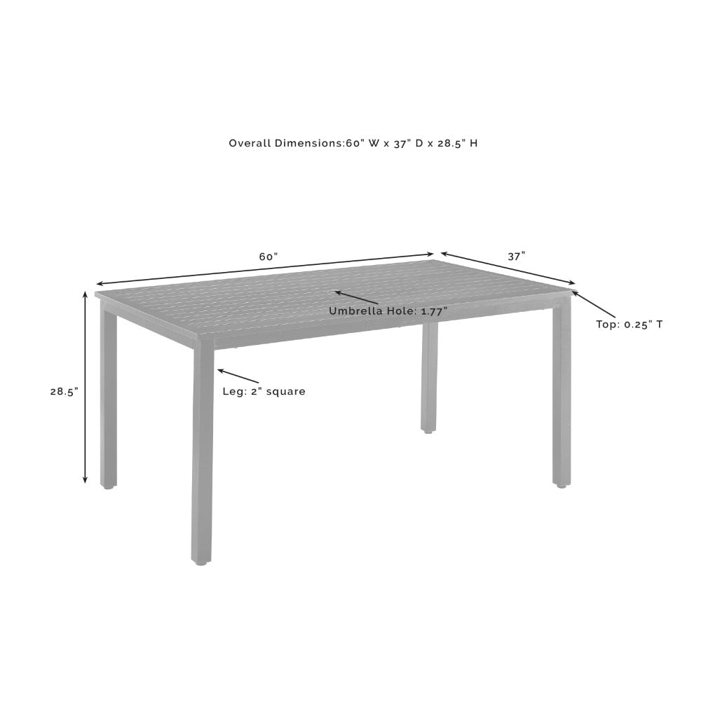 Crosley Furniture - Kaplan Outdoor Dining Table Oil Rubbed Bronze - CO6215-BZ veiw 4