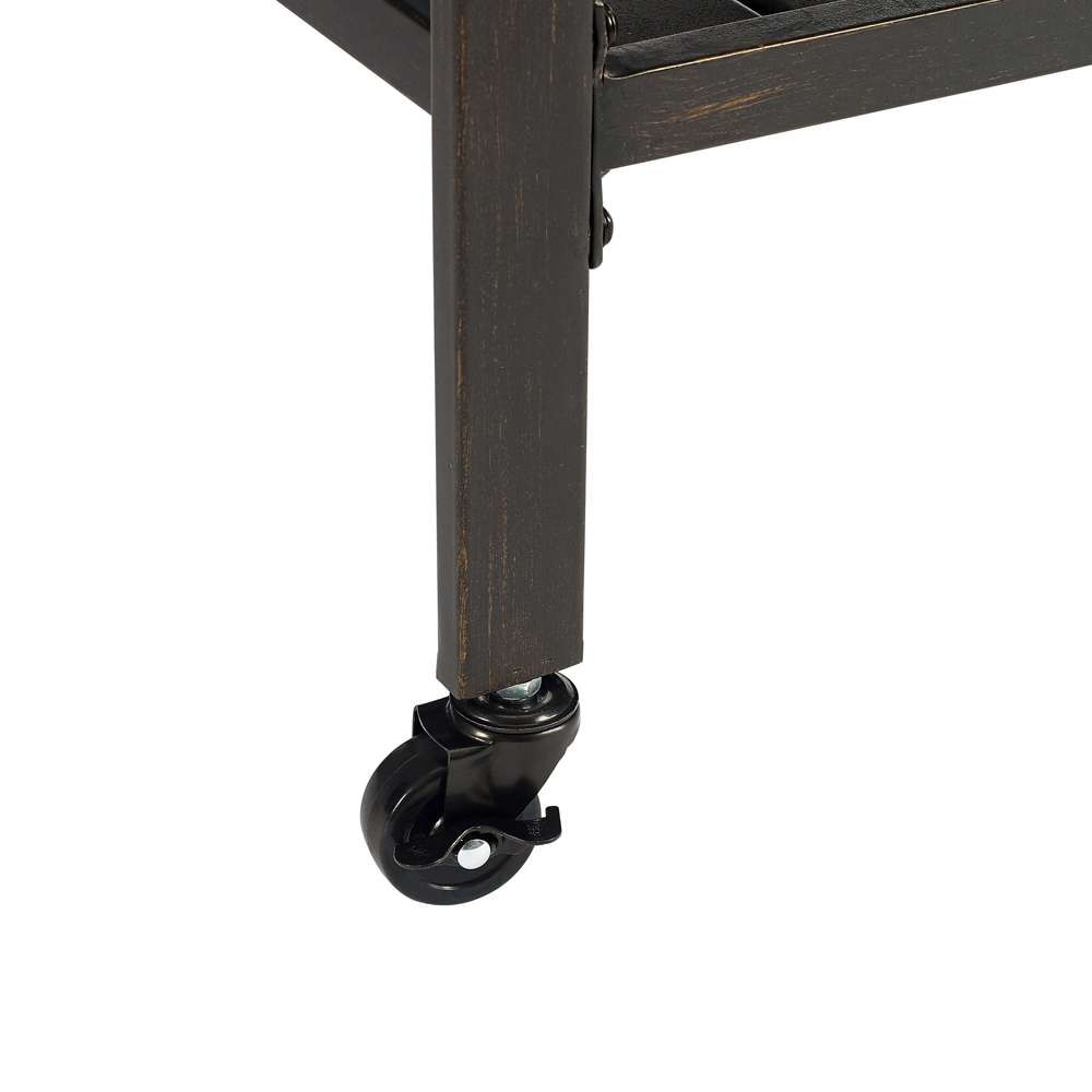 Crosley Furniture - Kaplan Outdoor Metal Bar Cart Oil Rubbed Bronze - CO7390-BZ_CLOSEOUT veiw 5