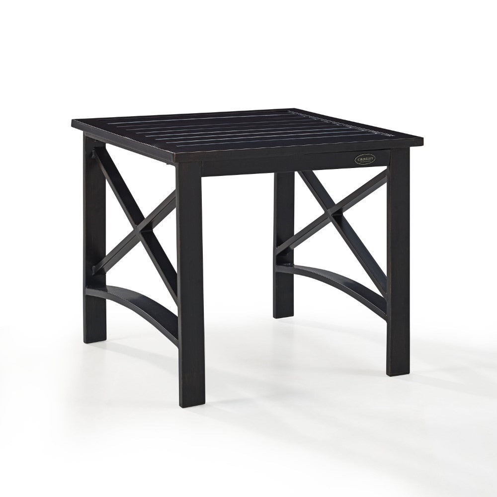 Crosley Furniture - Kaplan Side Table in Oiled Bronze - CO6208-BZ veiw 1