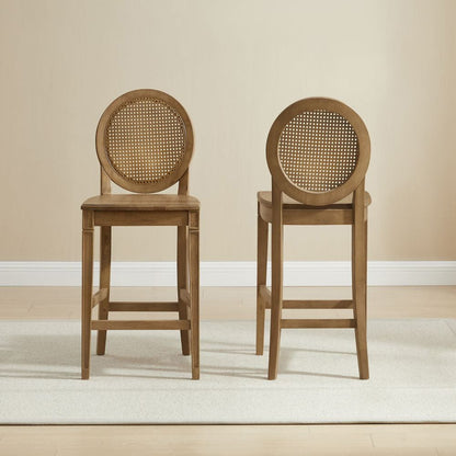 Crosley Furniture - Katia 2-Piece Cane-Back Counter Stool Set - 2 Cane-Back Counter Stools - CF503226-DW view 7