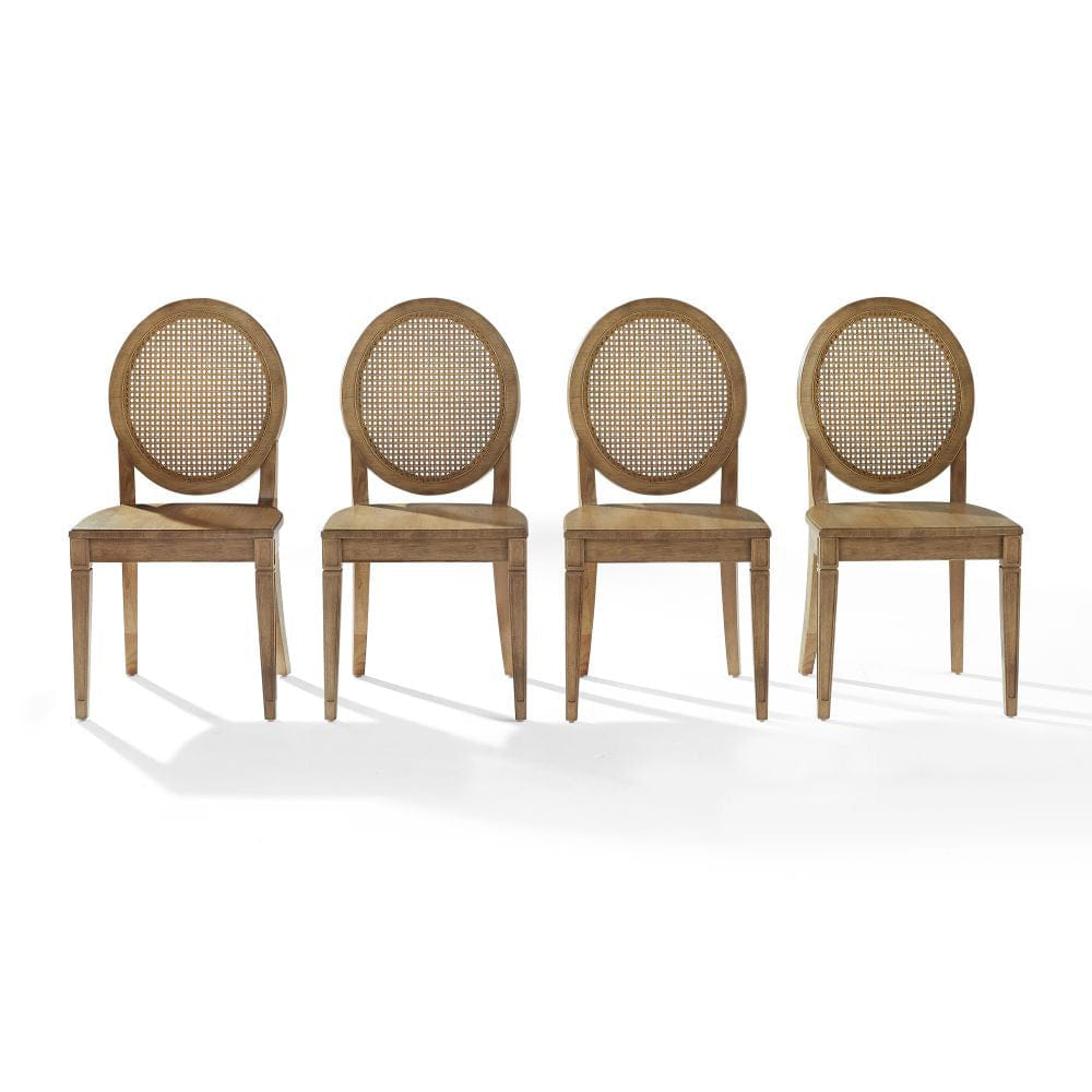 Crosley Furniture - Katia 4-Piece Cane-Back Dining Chair Set - 4 Cane-Back Chairs - KF20044DW view 2