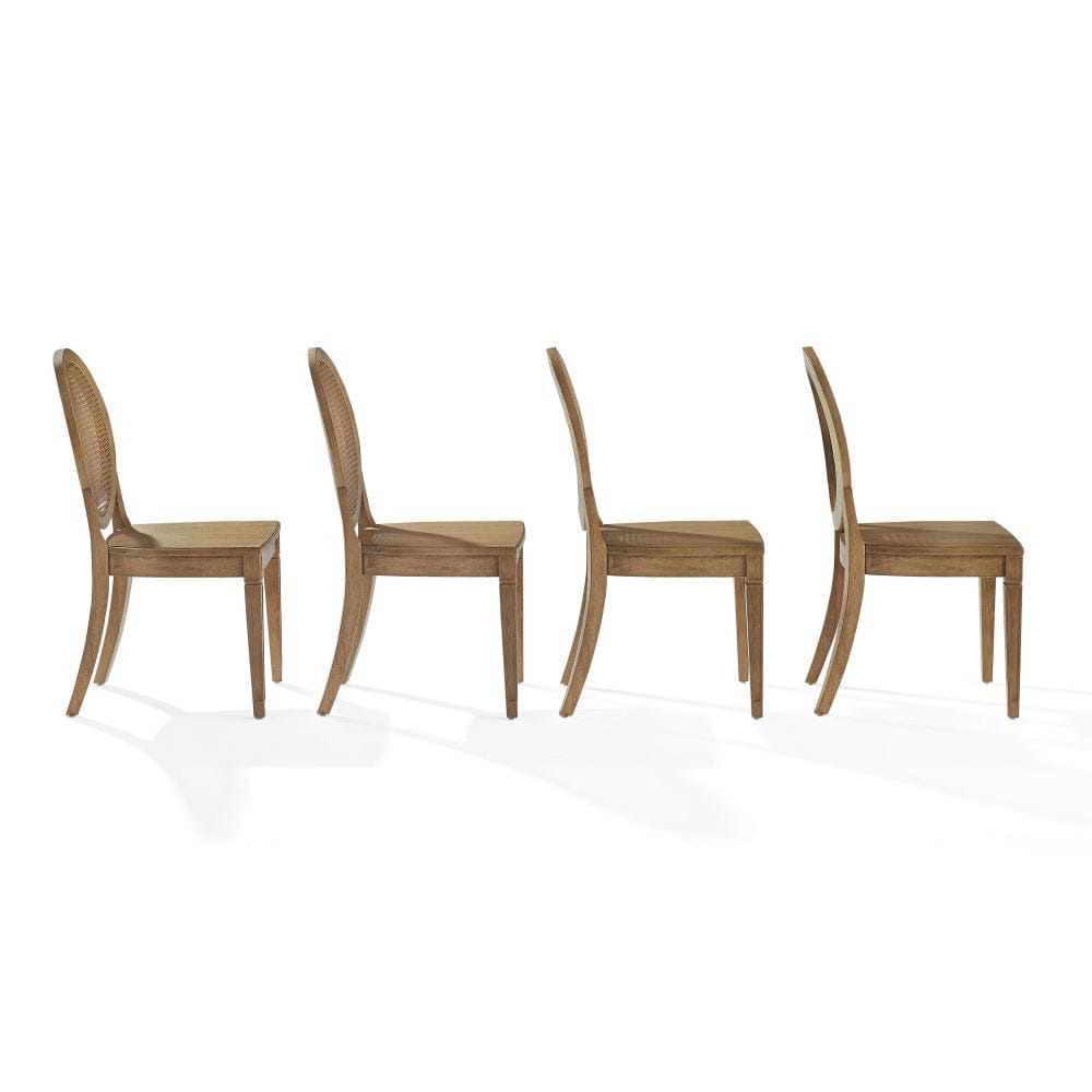 Crosley Furniture - Katia 4-Piece Cane-Back Dining Chair Set - 4 Cane-Back Chairs - KF20044DW view 3