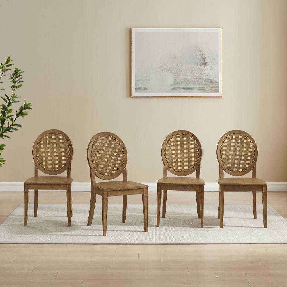 Crosley Furniture - Katia 4-Piece Cane-Back Dining Chair Set - 4 Cane-Back Chairs - KF20044DW view 6