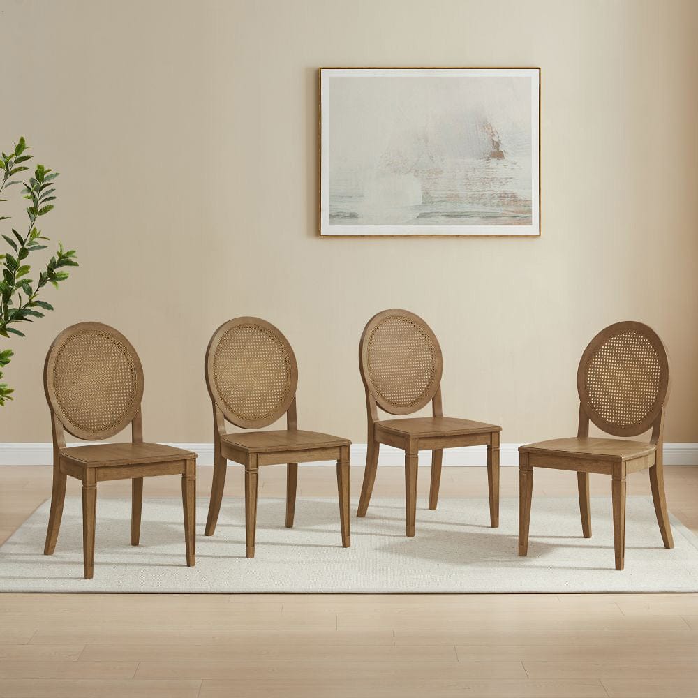 Crosley Furniture - Katia 4-Piece Cane-Back Dining Chair Set - 4 Cane-Back Chairs - KF20044DW view 7