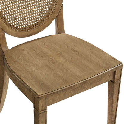 Crosley Furniture - Katia 7Pc Dining Set With Cane-Back Upholstered Chairs - Table, 4 Cane-Back Chairs, & 2 Upholstered Cane-Back Chairs - KF20039DW-CR view 2