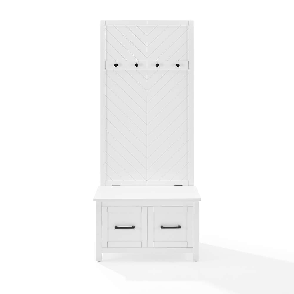 Crosley Furniture - Kayce Hall Tree White - CF6040-WH veiw 3