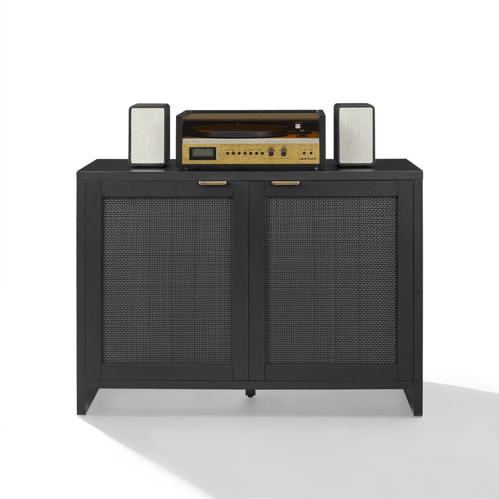 Crosley Furniture - Kenji Record Player Cabinet With Vinyl Storage - CF1146-BK view 5