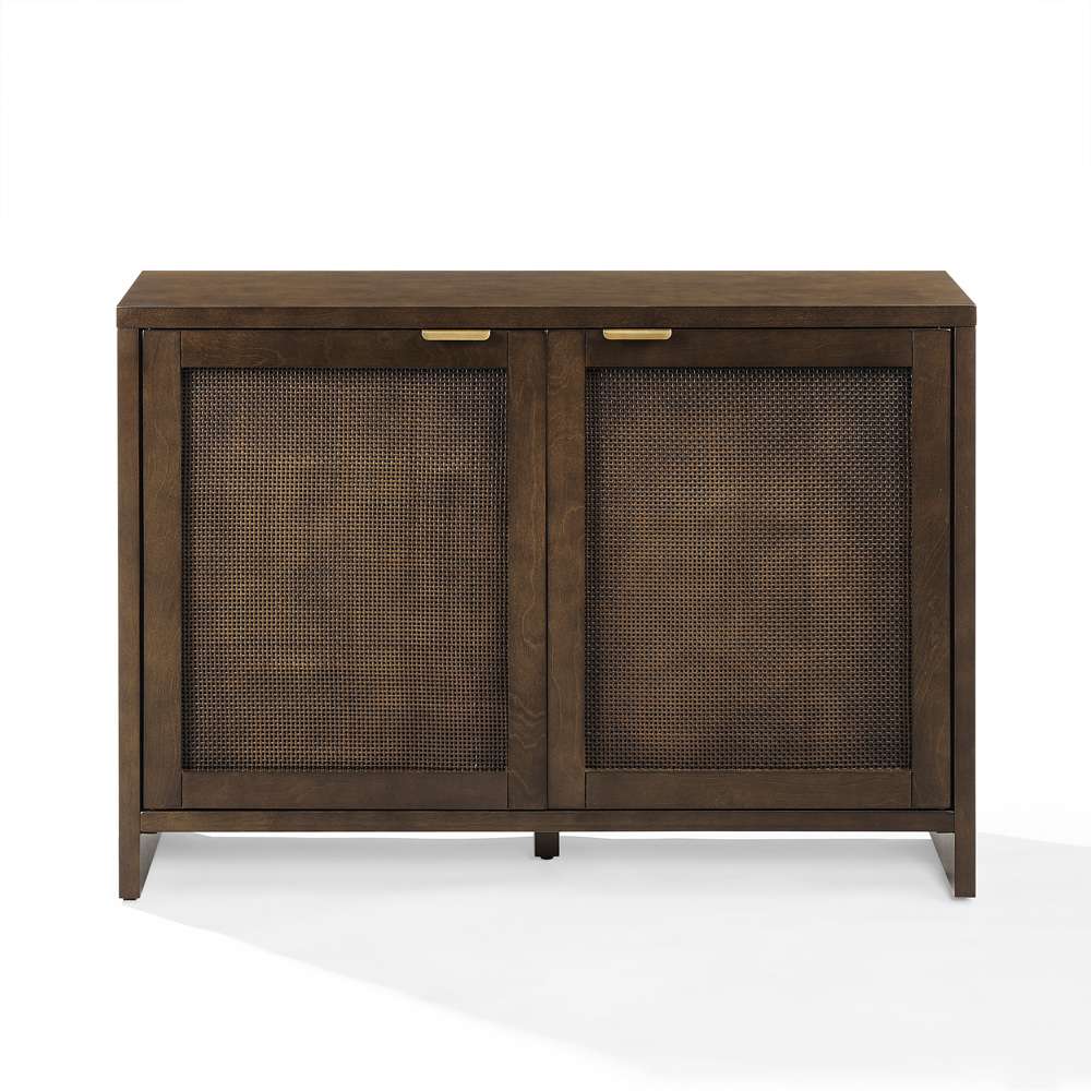 Crosley Furniture - Kenji Record Storage Media Console Dark Brown - CF1146-BR veiw 8