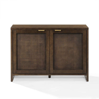 Crosley Furniture - Kenji Record Storage Media Console Dark Brown - CF1146-BR veiw 8