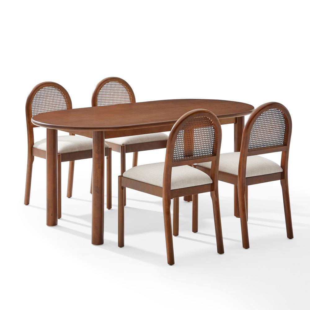 Crosley Furniture - Kennedy 5-Piece Dining Table Set For 4 - Table & 4 Chairs - KF20048WA-CR view 1